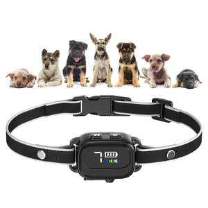 Dispositivo antiladridos con mini pantalla a color, entrenador de mascotas para perros con collar de goma, color negro - Product Image 5