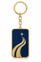Porte-clés rectangulaire personnalisé en métal plaqué avec motif flamme abstraite, logo sur mesure, vente en gros, cadeau souvenir, fabricant OEM ODM en gros