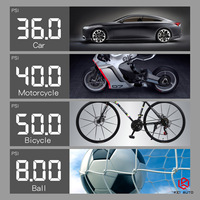 Compresseur d'air numérique portable 6000 mAh 150 PSI avec moniteur de pression des pneus 12V pour voitures, vélos et bicyclettes