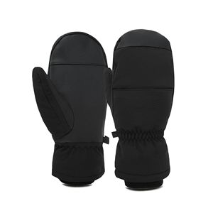 Gants de ski pour adultes, hommes et femmes, pour snowboard, hiver, thermiques, en cuir/PU, imperméables, écran tactile, cinq doigts, chauds et résistants au froid - Product Image 1