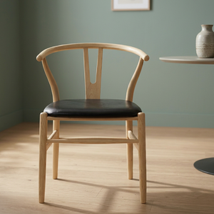 Modern Wood Restaurant Dining Chairs with PU Leather Upholstery | Durable 3-Year Warranty | Bulk Commercial Dining Chairs - Product Image 1