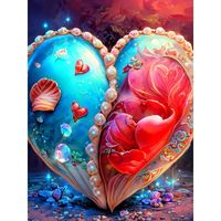 30*40cm 5d Diamant Peinture En Gros Saint Valentin Amour Combinaison Peinture Décorative Salon Peinture Suspendue