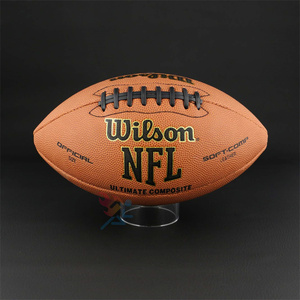 Rõ ràng <span class=keywords><strong>Acrylic</strong></span> Bóng đứng hiển thị chủ thể thao bóng lưu trữ giá cho bóng đá bóng rổ bóng chuyền và bóng đá - Product Image 4