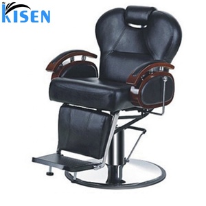 KISEN negro de buena calidad sillas de barbero peluquería Vintage salón equipo - Product Image 3