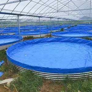 Réservoir rond en acier galvanisé à chaud pour système symbiotique d'<span class=keywords><strong>aquaculture</strong></span>, équipement d'élevage de crevettes en <span class=keywords><strong>intérieur</strong></span>, certifié CE - Product Image 6
