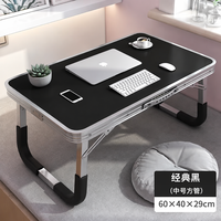 Bureau d'ordinateur pliable en aluminium, gain de place, avec plateau étanche, table portable pour ordinateur portable