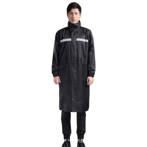 معطف مطر طويل كامل مقاوم للماء من قماش أكسفورد، معطف واقٍ من الرياح للاستخدام الخارجي مع غطاء للرأس وتصميم سميك، الأكثر مبيعًا - Product Image 4
