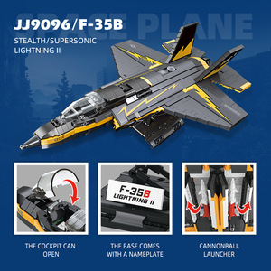 JIESTAR JJ9095 JJ9096 1375 Piezas Serie de Aviones F-117A NIGHTHAWK Bloques de Construcción Modelo de Adorno Juguete Educativo Técnico Regalo Festivo - Product Image 4