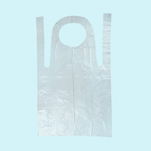 <b>Disposable</b> Plastic <b>Aprons</b> Oil Resistant Leak Proof For Food Service Daily Use Solid Color 1mm Thickness - Product Image 4
