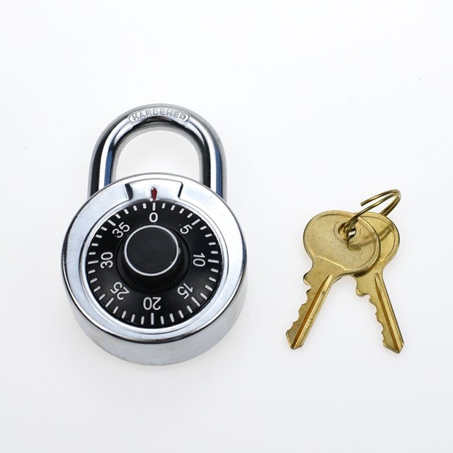 YH1266 Gym Round Timer Padlock Keys Durable Waterproof Zinc Alloy Iron Steel ISO9001 Certified Safety Lock for Door Use