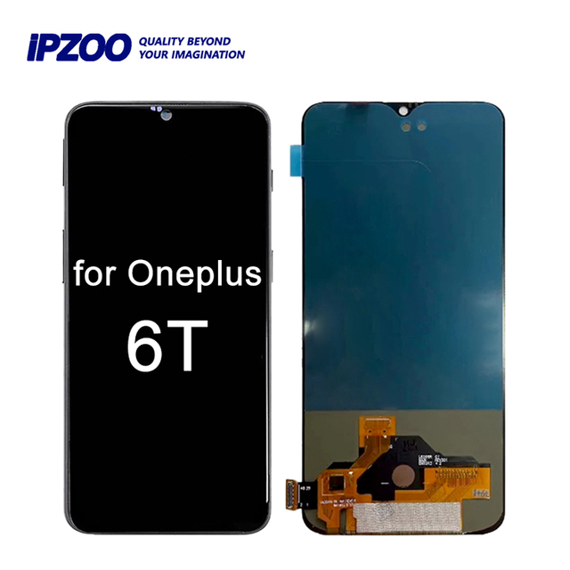 Mobile Phone LCDs for OnePlus 6T AMOLED 6.41 Display Touch Screen Replacement with 12-Month Warranty
