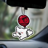 Désodorisant de voiture suspendu personnalisé haut de gamme au design de dessin animé, parfum longue durée, aromathérapie, élimination des odeurs