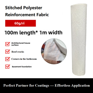 Tissu polyester écologique imperméable cousu par le fabricant pour la <span class=keywords><strong>toiture</strong></span>, les piscines, les étangs, les salles <span class=keywords><strong>de</strong></span> bain, l'<span class=keywords><strong>étanchéité</strong></span> des fissures <span class=keywords><strong>de</strong></span> dalle, longueur 100m - Product Image 2