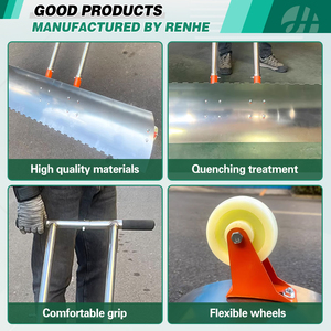 Penjualan laris alat kustom multifungsi karton baja penghilang salju sekop salju dengan roda - Product Image 5