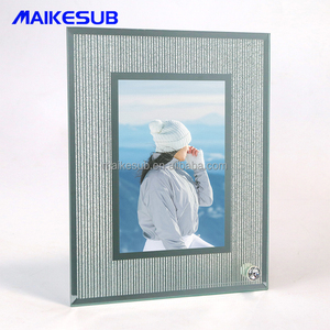 Cadre <span class=keywords><strong>photo</strong></span> carré en <span class=keywords><strong>verre</strong></span> avec miroir de 8 pouces personnalisable, impression par sublimation en métal, utilisation décorative - Product Image 5
