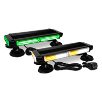 Bandes lumineuses COB haute intensité avec fonction d'avertissement magnétique puissante, dotées de lumières clignotantes rouges et bleues.