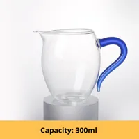 Set Teh Kung Fu Gelas Transparan Penguin Cup Gaya Minimalis Cina, Tebal, Elegan, Warna-warni, untuk Menyeduh Teh