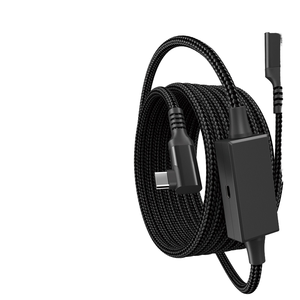 สำหรับเควส3 Pico 4 <span class=keywords><strong>VR</strong></span> สายดาต้าพร้อมแจ็กเก็ตพีวีซีชาร์จเร็ว5เมตรข้อศอกสำหรับเชื่อมต่อคอมพิวเตอร์และสตรีมมิ่ง USB Type-C Stock - Product Image 1