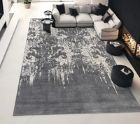 Tapis d'appoint en velours cristal, style moderne et minimaliste, imitation cachemire, doux, moelleux, antidérapant, pour salon et chambre à coucher