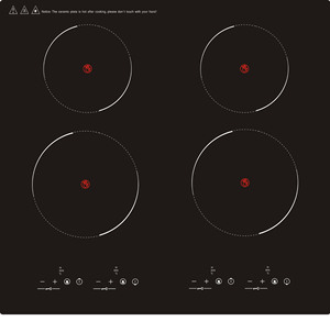 Cocina de inducción de 4 quemadores de alta potencia con panel de cerámica con pilas - Product Image 4