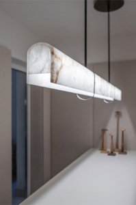 Đèn chùm trang trí nội thất hiện đại bằng đá alabaster đặt trên bàn, phù hợp cho phòng bếp, phòng ăn, phòng khách - Product Image 3