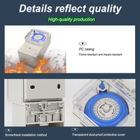 SUL181H Mini Mechanical Electronic 24-Hour Timer Switch Programmable Tanpa Baterai