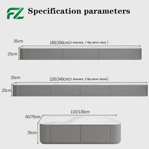 Mueble de TV Modular de Lujo Estilo Nórdico con Función de Almacenamiento para Sala de Estar, Tamaño y Color Personalizables - Product Image 6
