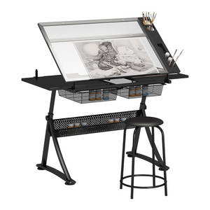 Mesa Plegable para Escritorio Escolar, Mesa de Dibujo A1 para Artistas, Mesa de Dibujo Ajustable con Cajón - Product Image 5