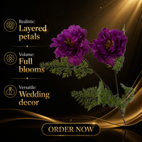 Bouquet de fleurs artificielles en soie violette, lavande, rose, hortensia, orchidée, iris, décoration pour événements de mariage
