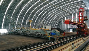 เครื่องรีเคลมแบบสะพานสำหรับเก็บวัสดุอิฐดินเหนียว เครื่องขนส่งอัตโนมัติสำหรับโรงงาน เครื่องรีเคลมสำหรับขนส่งดิน - Product Image 5