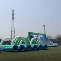 Parcours d'obstacles gonflable multi-activités 5k pour compétition et fête