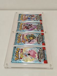 แผ่นการ์ดอะคริลิคเกรดการแสดงผลแพ็คบูสเตอร์4ชิ้นสำหรับการ์ดเกรด pkmn Yugioh กีฬา TCG - Product Image 4