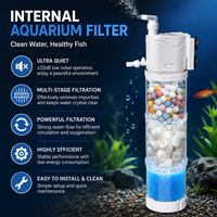 Pompe de filtration silencieuse en plastique pour aquarium, filtre submersible double éponge avec barre de pulvérisation, écologique pour Betta et crevettes