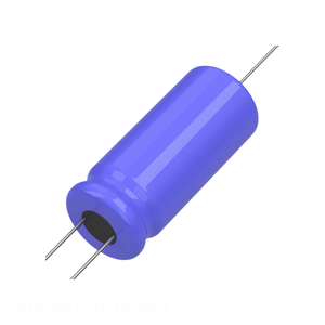 ตัวแทนจำหน่ายอย่างเป็นทางการ คาปาซิเตอร์อะลูมิเนียม 680UF 20% 20V แบบขาเสียบ (TH) 680 uF 678D687M020DM4J - Product Image 1