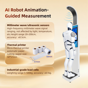 Máquina de Medición de Peso y Altura Ultrasónica Médica con Pantalla de <span class=keywords><strong>19</strong></span>.0 Pulgadas, Personalizable OEM/ODM para Centros de Salud - Product Image 5