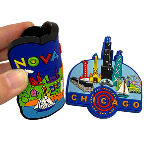 מדבקות ויניל <span class=keywords><strong>PVC</strong></span> מבריקות בהתאמה אישית, מגנטים רכים למקרר בצורות שונות לקישוט הבית - Product Image 1