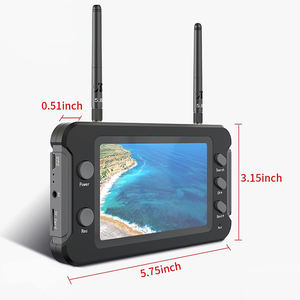 4.3" FPV Monitor with DVR 40CH 800 X 480 IPS Display Receiver Built-in <b>Battery</b> 5.8Ghz RC Multicopter <b>Drone</b> Parts China - Product Image 5