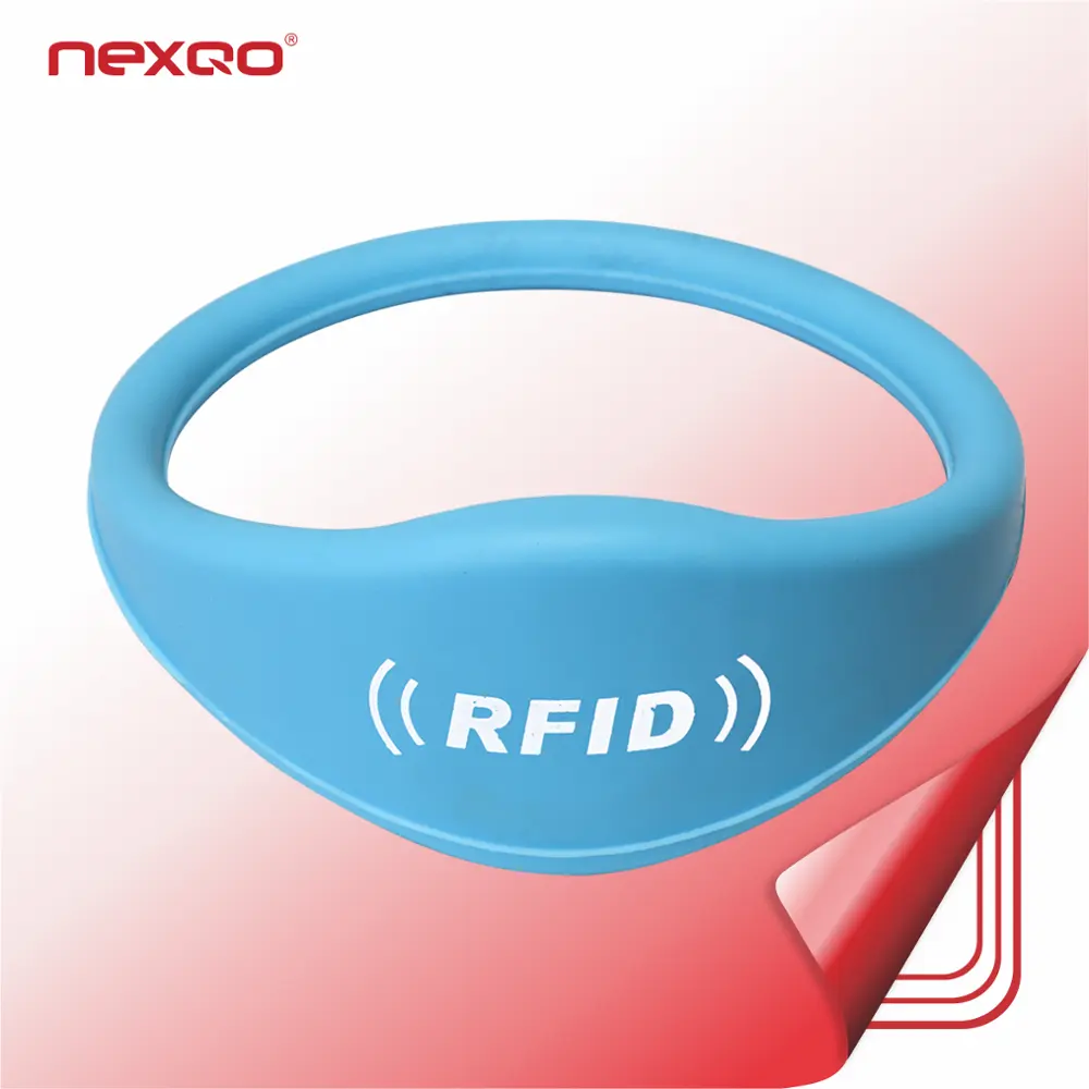 Children Tracking Silicone RFID Wristband 13.56khz NFC Bracelet