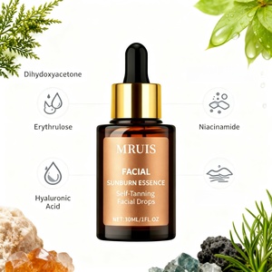 Sunless <strong>Tanning</strong> <strong>Face</strong> Serum Self Tanner Essence Natural Glow Smooth Application High-end Formula Quick Drying Professional MRUIS - Product Image 3