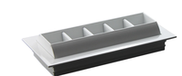Diffuseur de jet incurvé en aluminium, moderne, pour extérieur, avec tuyau en spirale, pour CVC, à lamelles réglables, fonction de ventilation et de climatisation