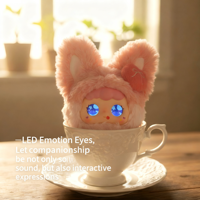 Jouet en peluche doux et mignon avec musique électronique, compagnon interactif et émotionnel - Cadeau pour enfants