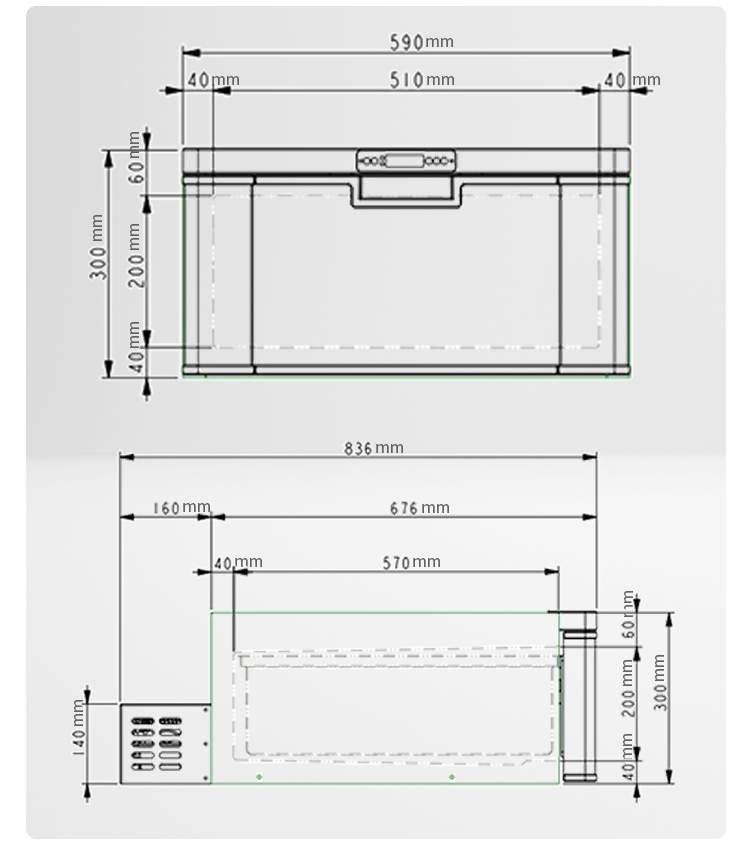 Hot Items R134a 40L Car Mini Drawer RV Built-in Mini Cooler 12v Dc Drawer Type Freezer Fridge For Outdoor Camping
