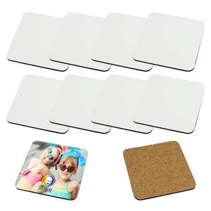 Vente en gros sous-verres MIDA Diy Water Tea Cup Set Sublimation Blanks Coaster Table MDF Wood Coasters For Drink Coffee - Product Image 2