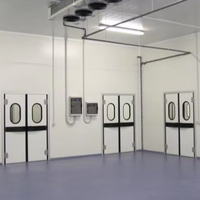 Porte battante anti-collision à double action, résistante aux chocs, avec charnière à ressort brevetée pour atelier alimentaire