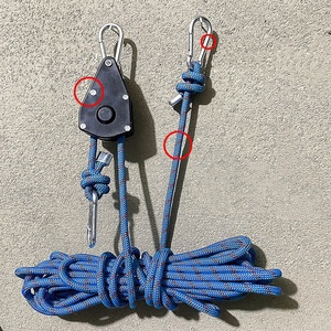 Tendeur de <span class=keywords><strong>corde</strong></span> métallique pour étendoir à <span class=keywords><strong>linge</strong></span>, parasol d'extérieur, parasol de protection solaire, fixation et serrage assurés - Product Image 2