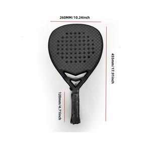 Raqueta de Pádel Duradera con Forma de Diamante Directo de Fábrica Diseño Personalizado Prémium Fibra de Carbono 12K Agarre Cómodo Red de Poliéster - Product Image 2