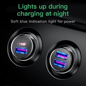 Chargeur de voiture <span class=keywords><strong>USB</strong></span> 30W <span class=keywords><strong>Baseus</strong></span> Charge rapide 4.0 3.0 FCP SCP AFC <span class=keywords><strong>USB</strong></span> PD Chargeur de téléphone de voiture pour Huawei Xiaomi <span class=keywords><strong>iPhone</strong></span> 12 - Product Image 5