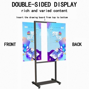 Support de signalétique double face sur pied en ABS écologique avec affiches interchangeables pour la promotion d'hôtels et de concerts - Product Image 2