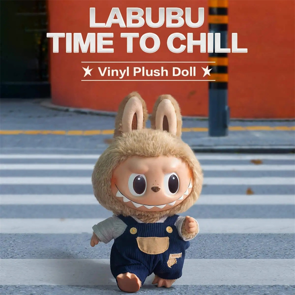 LABUBU FLIP WITH ME TIME TO CHILLぬいぐるみ2点 Labubu 'Flip With Me & Time To Chill' Vinyl Plush Doll 39cm