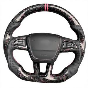 พวงมาลัยหนังคาร์บอนไฟเบอร์ปลอมแปลงสไตล์สปอร์ตสำหรับ <span class=keywords><strong>Ford</strong></span> Fusion <span class=keywords><strong>Focus</strong></span> RS <span class=keywords><strong>MK2</strong></span>/MK3สีแดง2014 2016 2018ออกแบบได้ตามต้องการ - Product Image 1